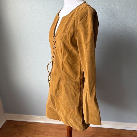Free People Bradley Faux Suede Mini Dress Size Medium - Picture 8 of 13